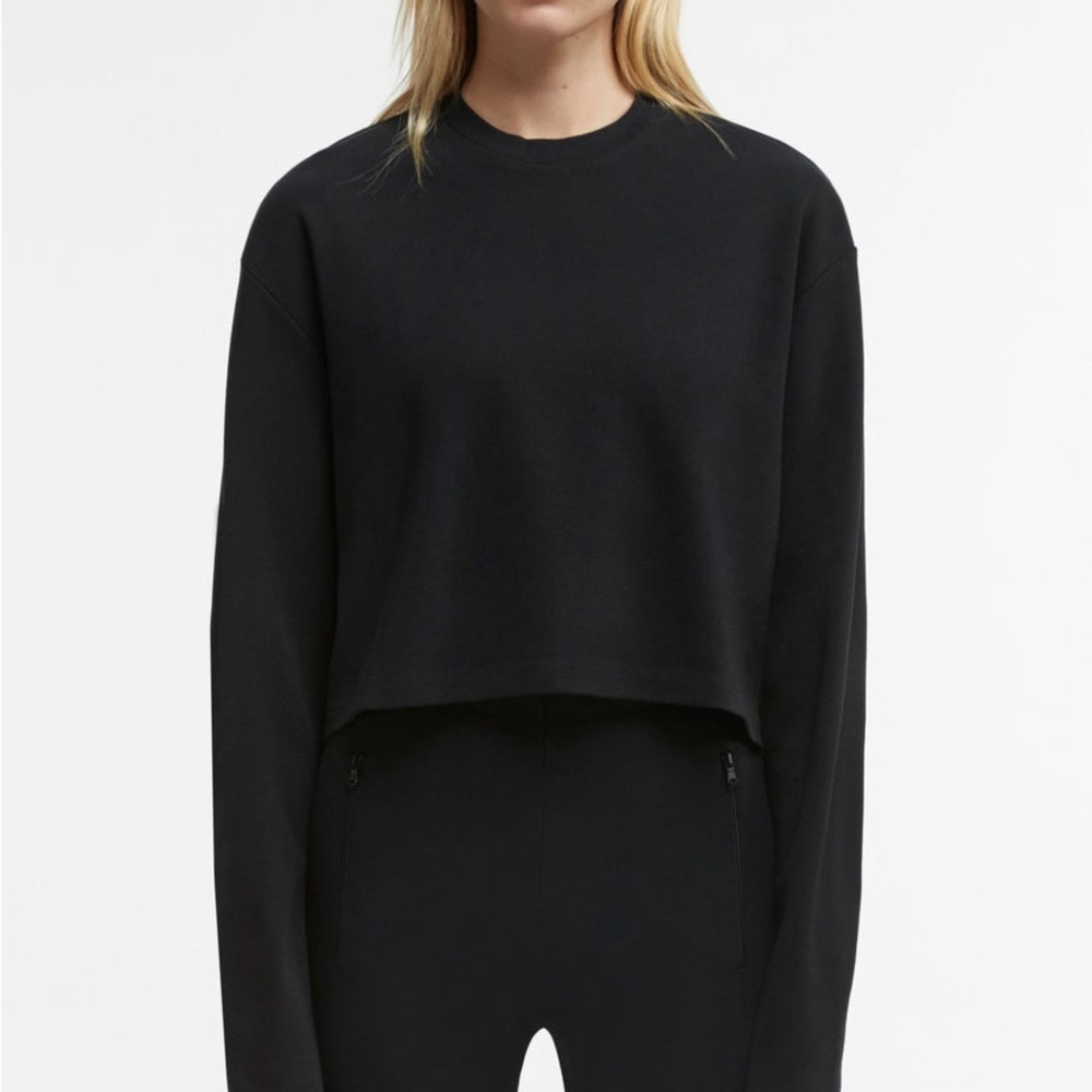 WARDROBE.NYC Cropped Long Sleeve Shirt